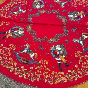 Festive Red Christmas Tree Skirt